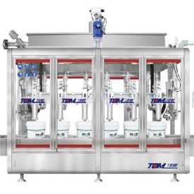 Máy chiết rót dầu nhớt vào xô tự động