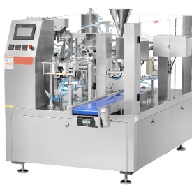 Máy đóng gói thuốc bảo vệ thực vật dạng túi rời, túi có sẵn tự động