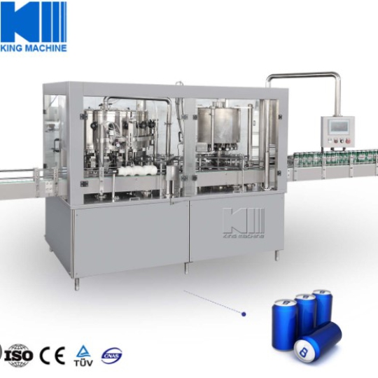 Dây chuyền chiết rót đóng lon tự động cho đồ uống, rượu bia, nước ngọt, nước ép, nước giải khát có gas