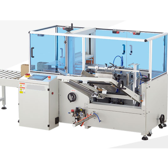 Máy cấp dựng mở dán đáy thùng carton, hộp giấy, thùng giấy cho thương mại điện tử, bưu điện, chuyển phát nhanh