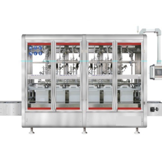 Máy chiết rót cân khối lượng tự động dạng thẳng