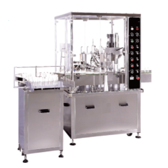Máy chiết rót, đóng nút chặn, đóng nắp tự động 3 trong 1  ABM-980SG