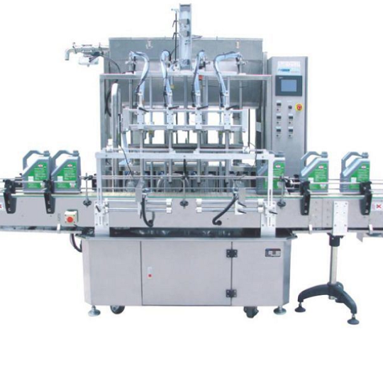 Máy chiết rót dùng bơm cánh khế, bơm thùy, bơm lobe cho chất đặc sệt tự động ABM-JLF