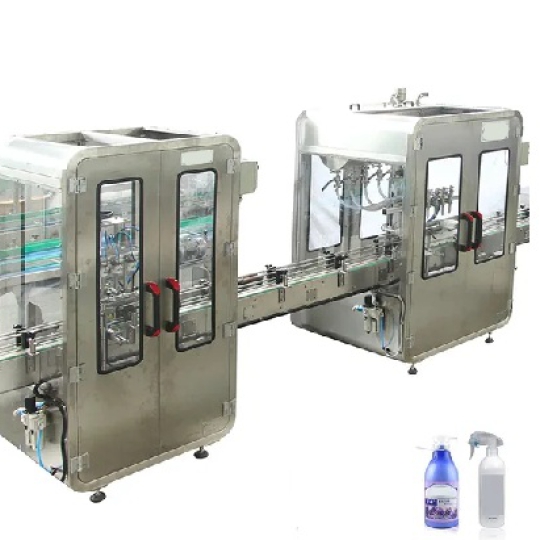Máy chiết rót nước lau kính tự động