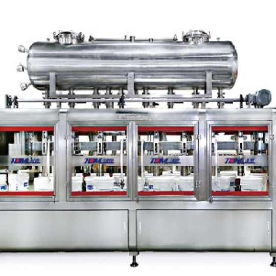 Máy chiết rót sơn nước vào xô tự động