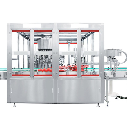 Máy chiết rót và đóng nắp tự động 2 trong 1 dạng xoay