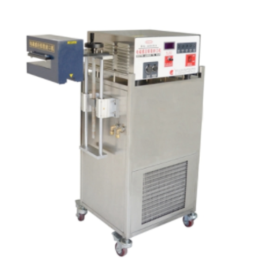 Máy dán màng siu nhôm miệng chai hộp hũ làm mát bằng nước ABM-4000A