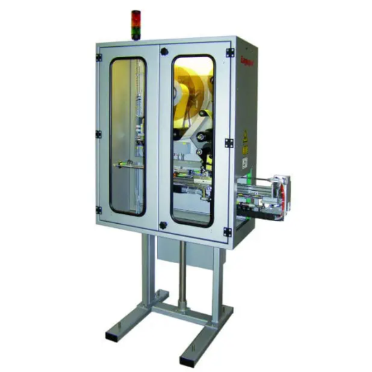 Máy dán nhãn thùng carton tự động cho mặt trước, mặt bên, mặt trên