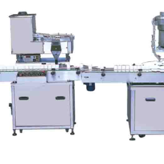 Máy đếm viên thuốc vào chai, lọ, hộp, hủ, bình và đóng nắp tự động KDV-5