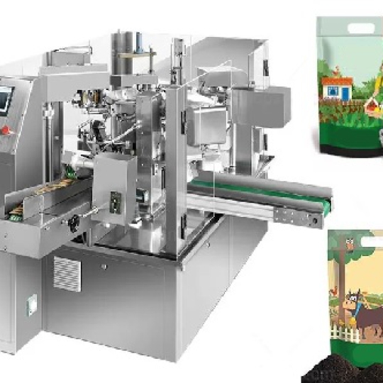 Máy đóng gói phân bón túi rời, túi có sẵn tự động