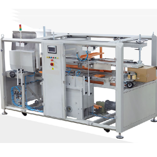 Máy dựng thùng carton tự động dạng nằm ngang