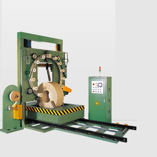 Máy quấn màng cuộn dây thép, cuộn sợi thép, cuộn dây nhựa tự động ABM-800 