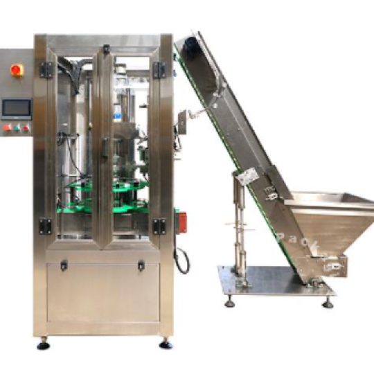 Máy siết nắp chai tự động dạng ngàm vặn đóng nắp