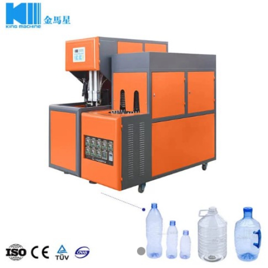 Máy thổi bình nhựa, thùng nhựa 5 - 10 lít bán tự động 