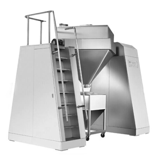 Máy trộn bột bồn đầu cone vuông tự động