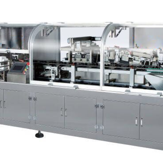 Máy vào hộp tự động dạng đứng kiểu thẳng - Máy đóng hộp tự động - Máy vô hộp giấy tự động