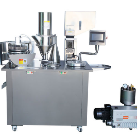 Máy vô nang thuốc bán tự động dạng đứng