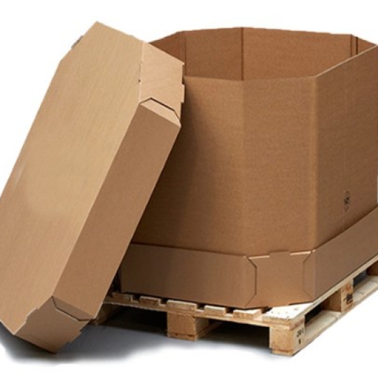 Paper IBC - Thùng IBC, bồn IBC, tank IBC bằng giấy gấp xếp được, tái sử dụng được dạng tiêu chuẩn