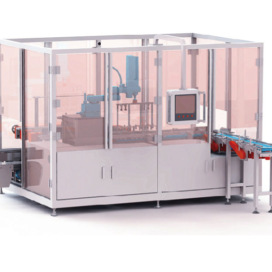 Robot scara gắp sản phẩm vào thùng carton, hộp giấy, khay tự động