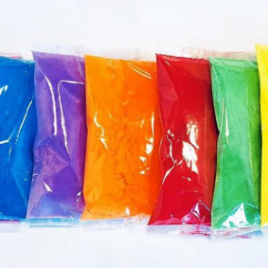 Bao bì tự hòa tan trong nước lạnh chứa bột màu, thuốc nhuộm, phụ gia, sơn
